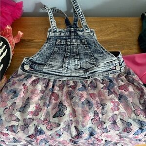 Jordache Blue Denim Overall Dress